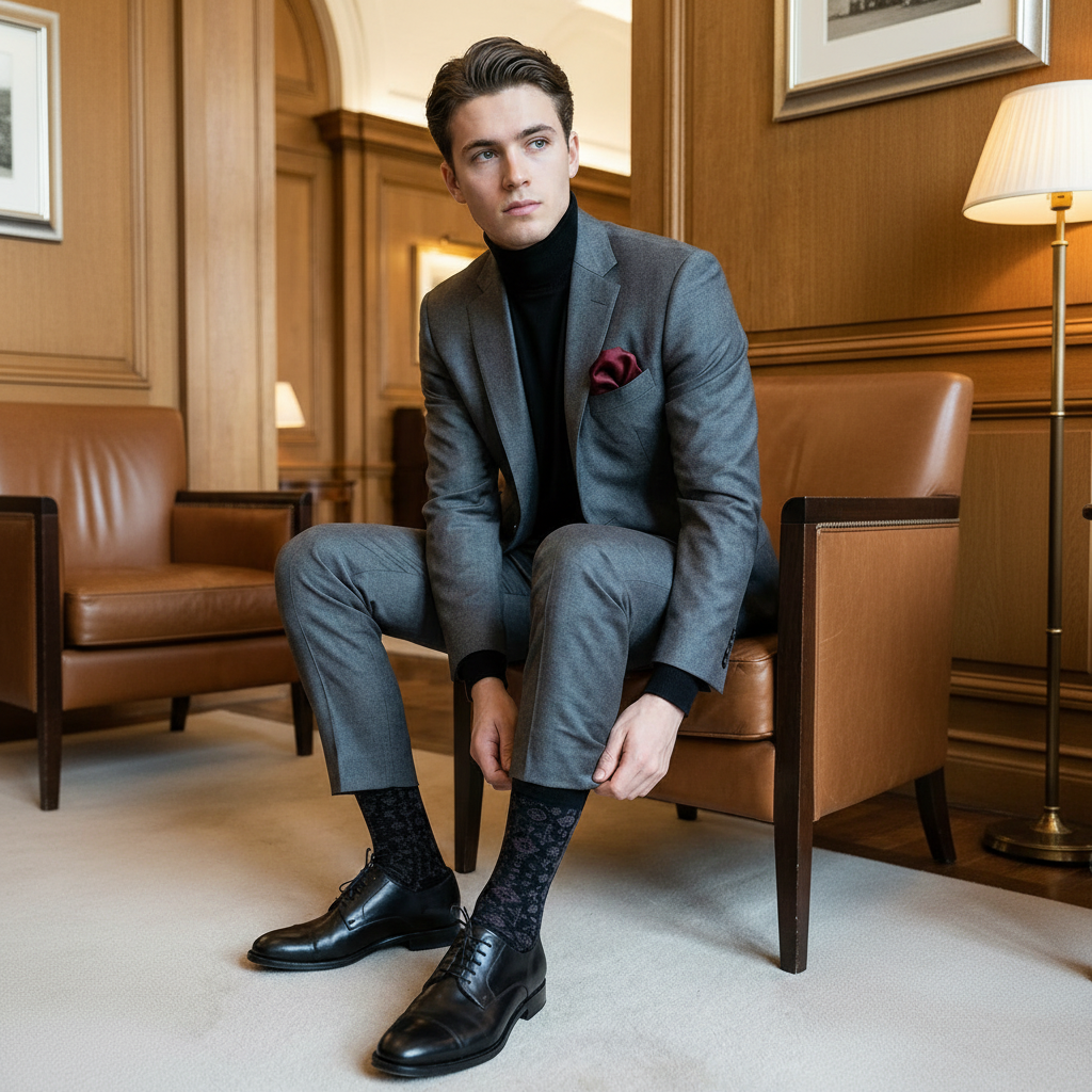 Shiraz Noir Sock - PS528