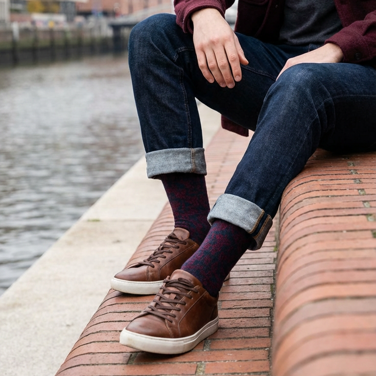 Makhmal Noir Sock - PS530