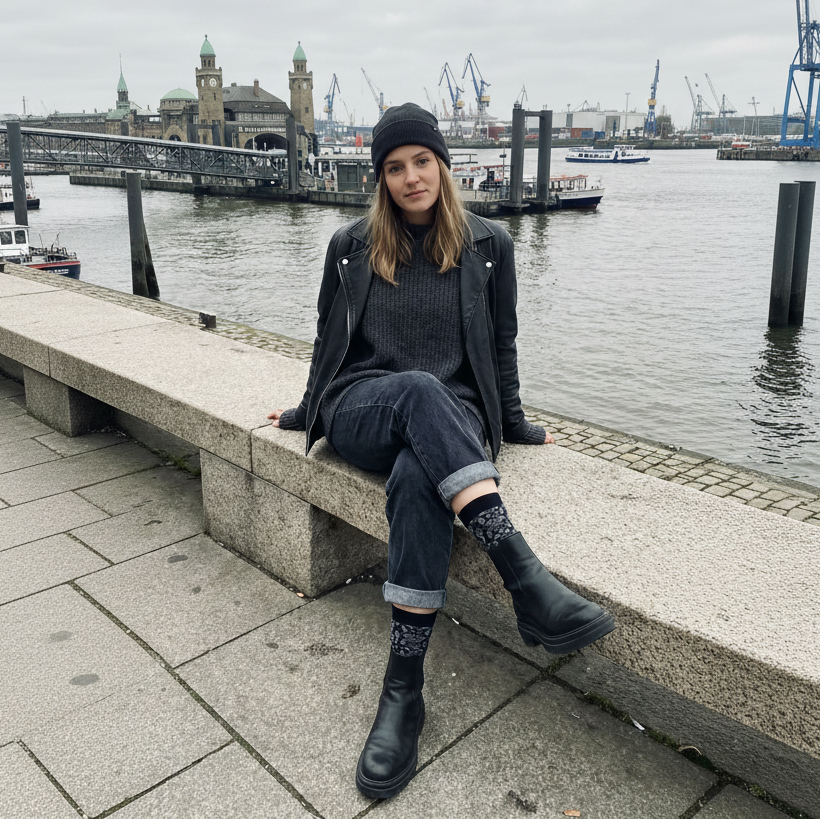 Siah Gol Sock - PS536