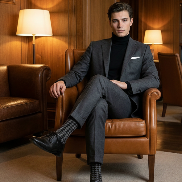 Houndstooth Sock - PS526