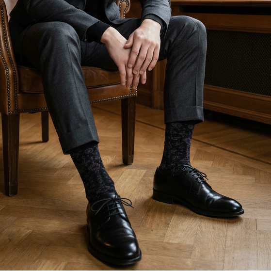 Shiraz Noir Sock - PS528