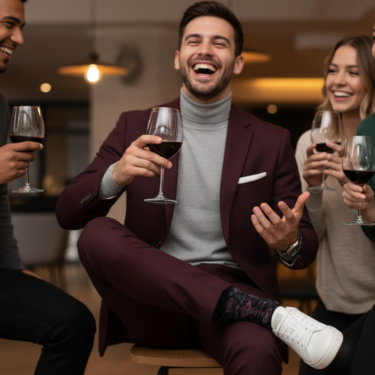 Shiraz Noir Sock - PS528