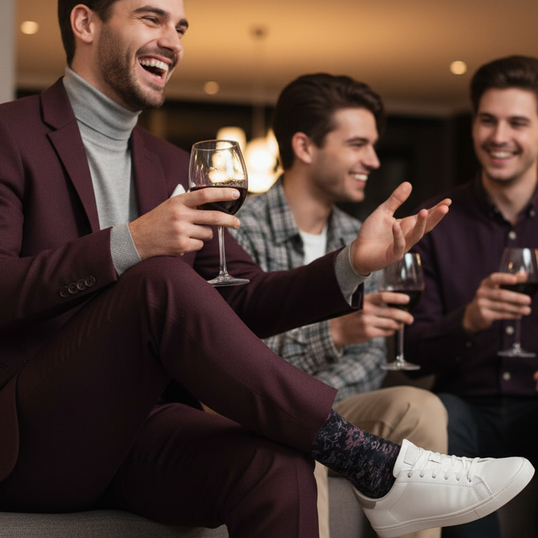 Shiraz Noir Sock - PS528