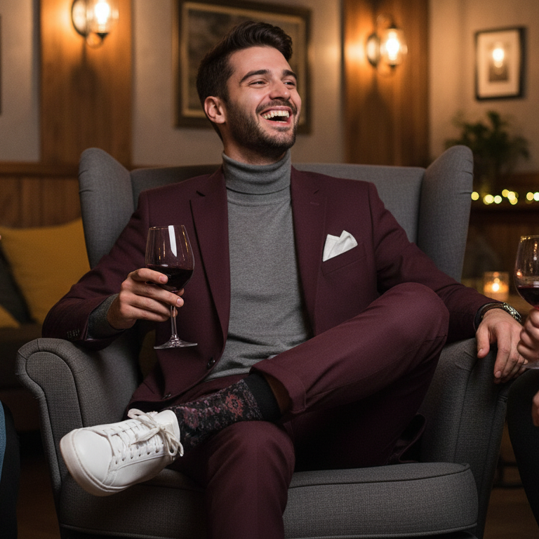 Shiraz Noir Sock - PS528