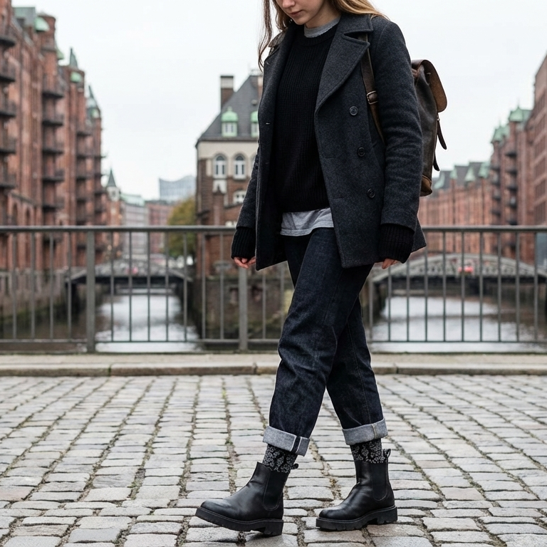 Siah Gol Sock - PS536